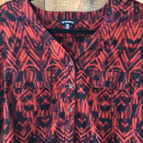 LE Chateau red and black top size XXS - Picture 2 of 6